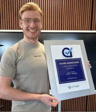Cedric Mattig mit dem Silver Award 2026
